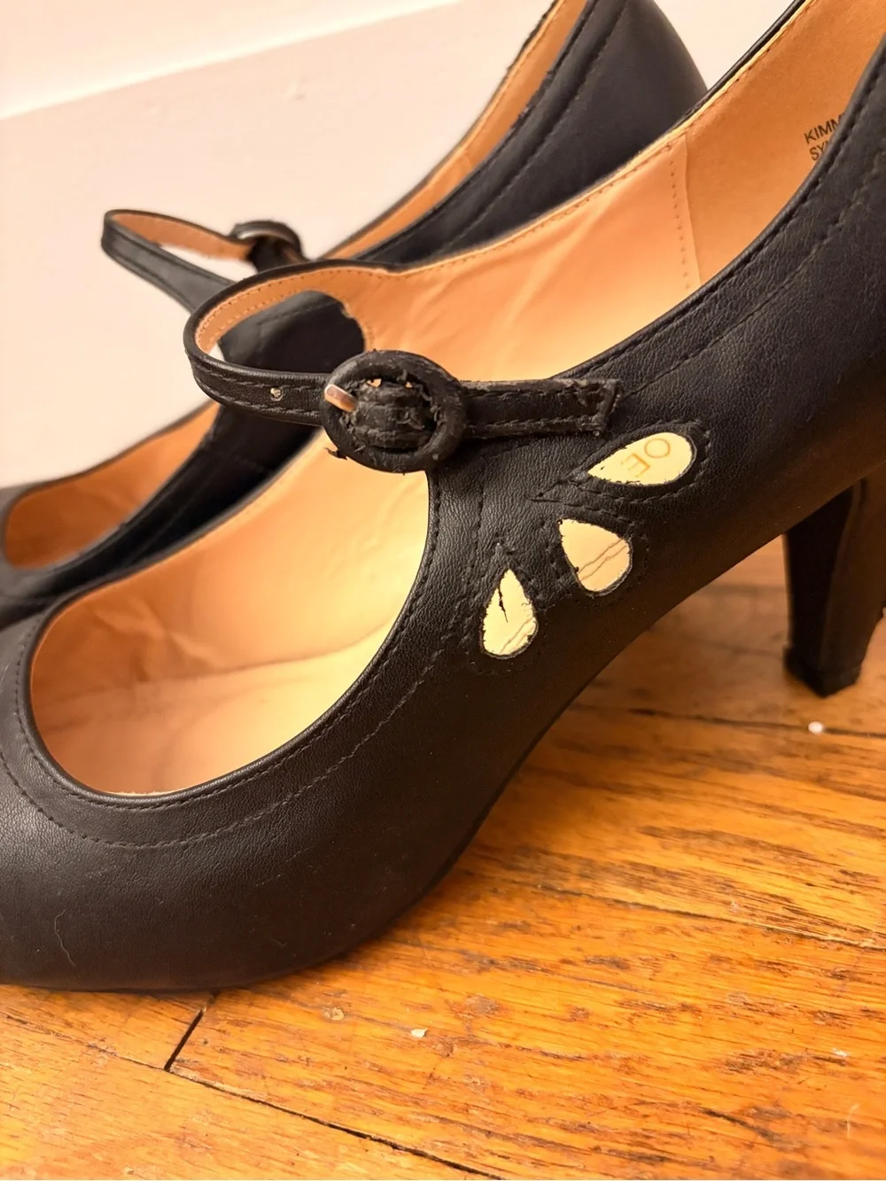 Chase & Chloe Black Formal Mary Jane Black Pumps